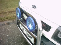 pushbar met 2 verstralers met led ring 7 inch ford transit 